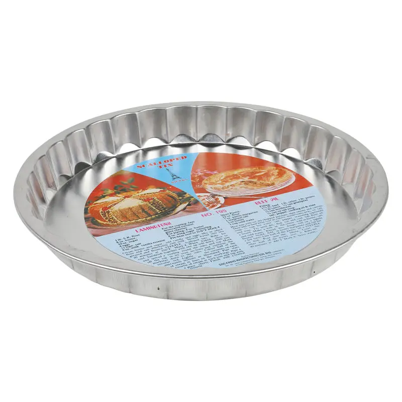 Scalloped Aluminum Pie Pan – 24Cm Ø × 3.2Cm Depth 1