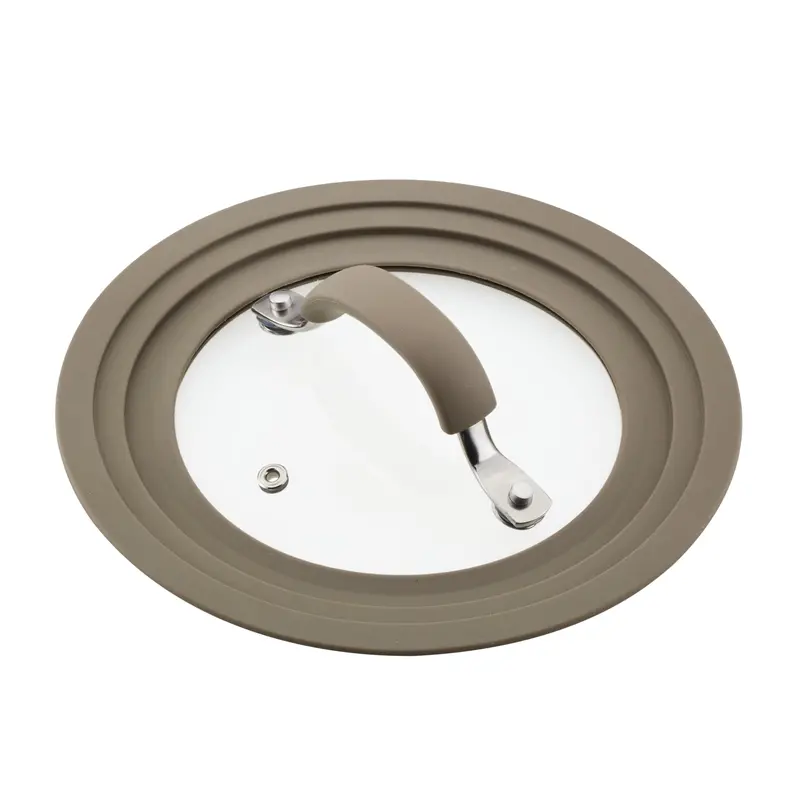 Small Universal Silicone-Rimmed Glass Lid (6"–8.5") 1
