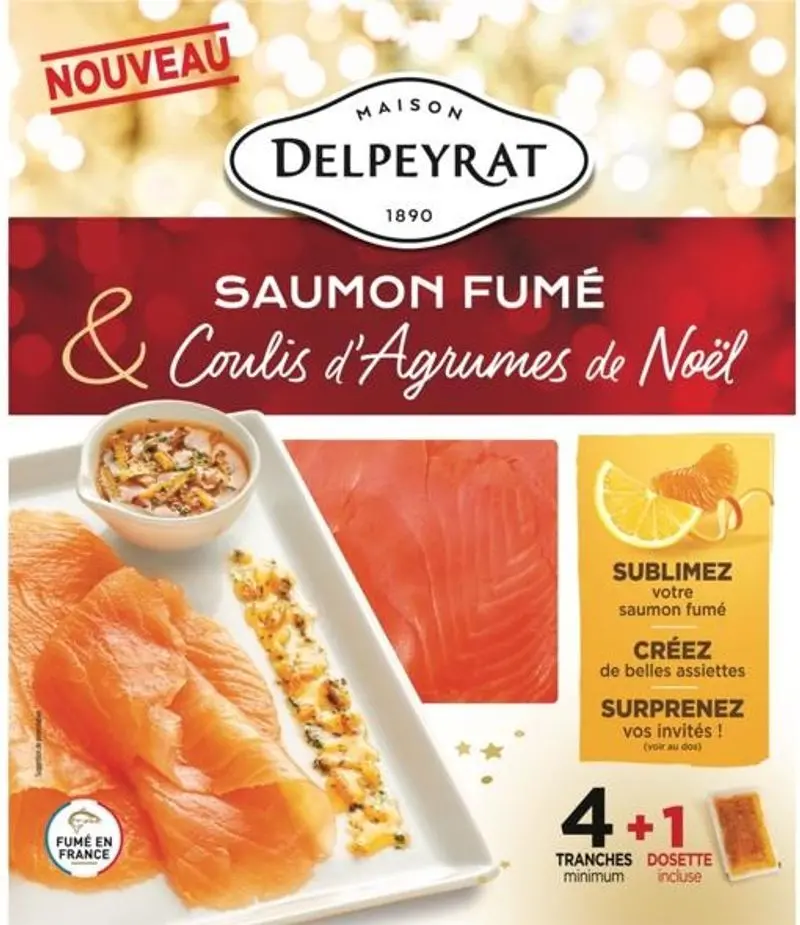 Smoked Salmon With Citrus Coulis – 160G 1