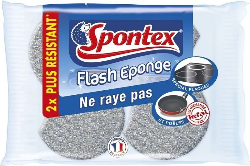 Spontex Flash Dual-Texture Cleaning Sponge – 2-Pack 1