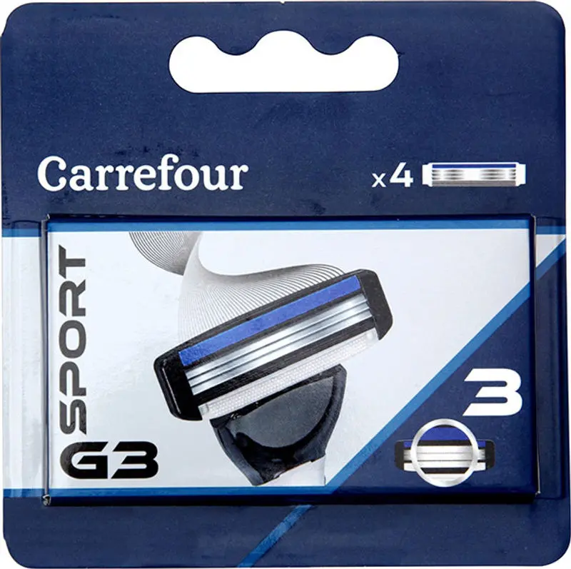 Sport G3 Razor Blade Refills – 4-Pack Ergonomic Shaving System 1
