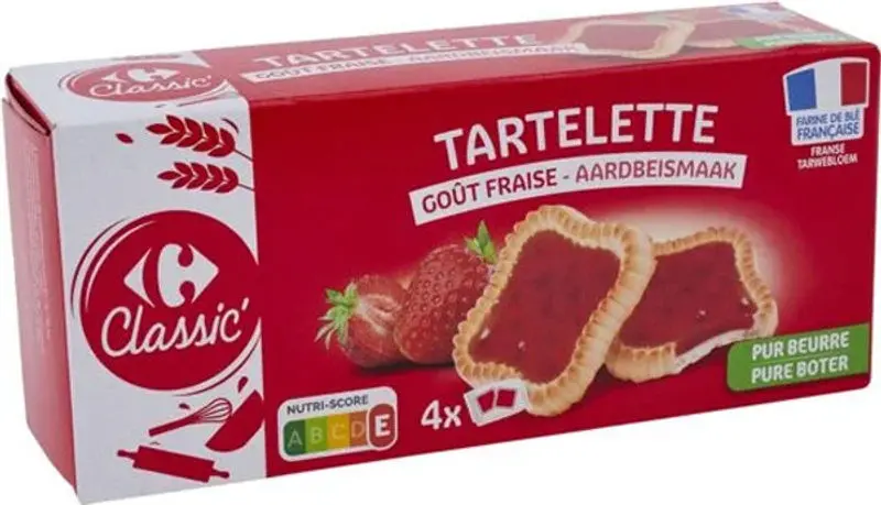 Strawberry Tartlets – 127G Box 1