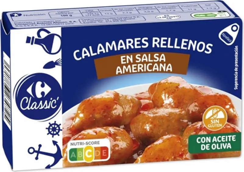 Stuffed Squid With American-Style Sauce – 120-Gram Ready-To-Heat Seafood Delight (#127530) 1