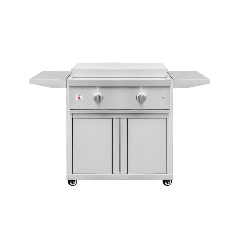 Summerset Pro Series 30-Inch Stainless Steel Griddle With Rolling Cart 1