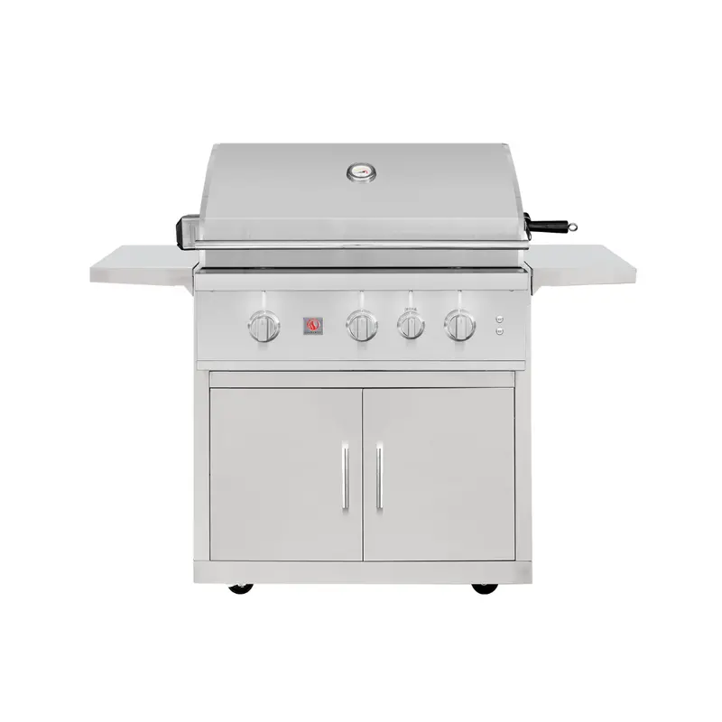 Summerset Trl Pro 32-Inch Three-Burner Gas Grill With Rear Infrared Burner & Rotisserie Kit 1