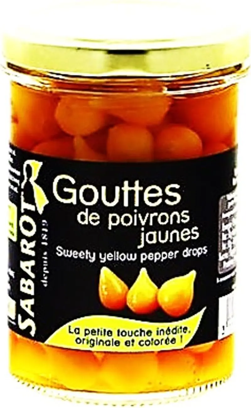 Sun-Ripened Yellow Drop Peppers In Vinegar, 190G 1