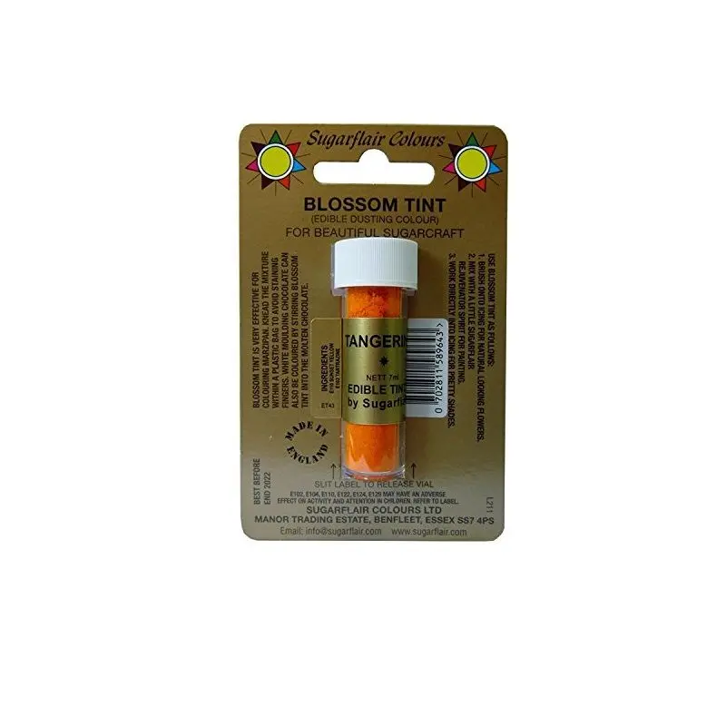 Tangerine Orange Edible Dusting Powder – Zesty Vibrant Shade, 7Ml (#57534) 1