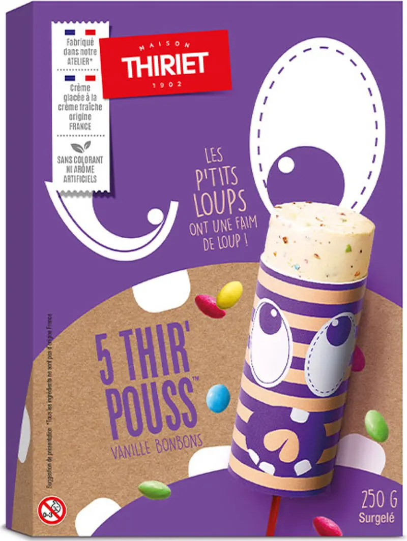 Thirpouss Vanilla Candy Bars – 5-Pack (250G) 1