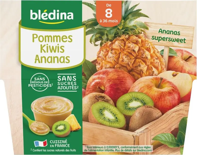 Tropical Fruit Compote – Apple, Kiwi & Pineapple, 100G (#118359) 1