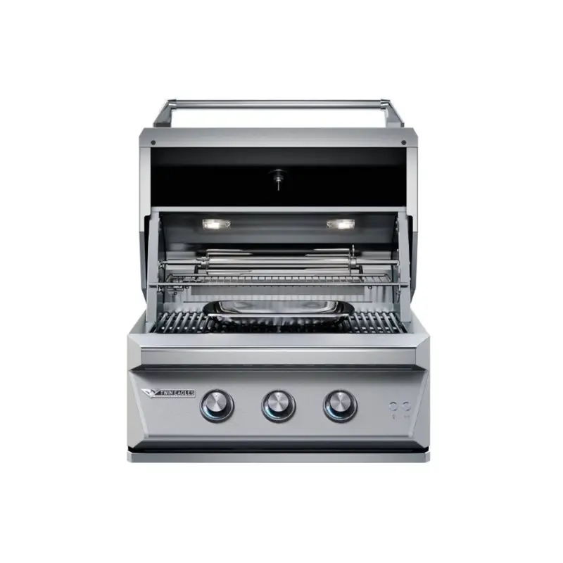 Twin Eagles 30-Inch 2-Burner Built-In Grill With Sear Zone & Rotisserie Burner 1