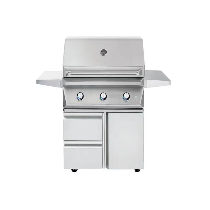 Twin Eagles 30-Inch 2-Burner Propane Grill With Infrared Rotisserie And Deluxe Mobile Cart 1