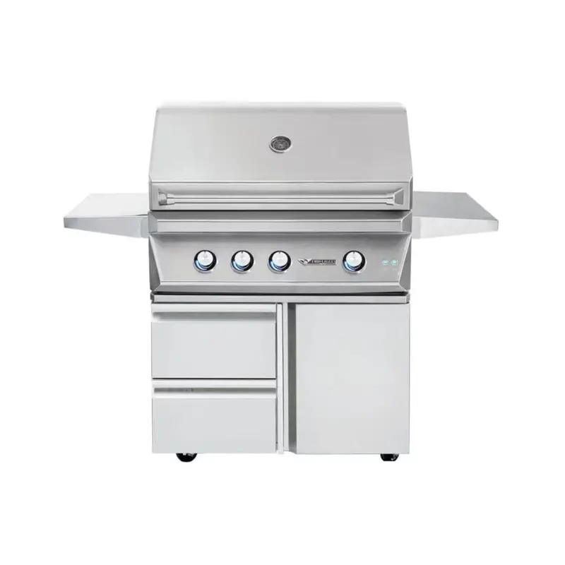 Twin Eagles 36-Inch 3-Burner Gas Grill With Sear Zone & Infrared Rotisserie Burner On Deluxe Cart 1