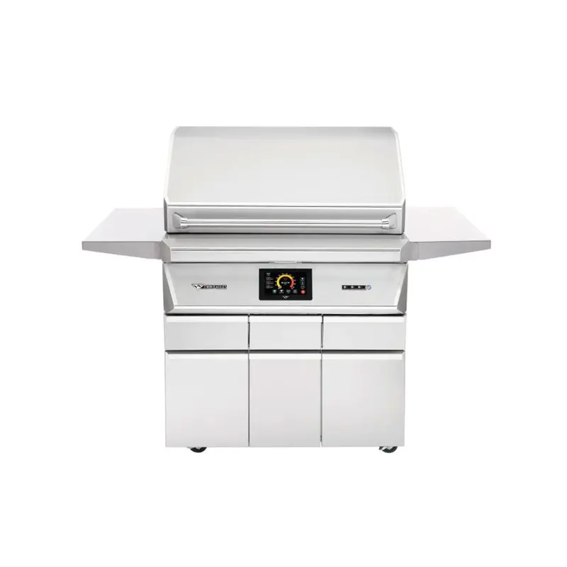 Twin Eagles 36-Inch Wi-Fi Pellet Grill & Smoker With Rotisserie — Deluxe Cart Included 1