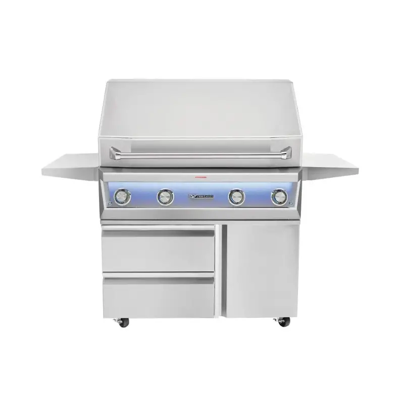 Twin Eagles Eagle One 42-Inch 3-Burner Gas Grill With Sear Zone & Infrared Rotisserie Burner On Deluxe Cart 1