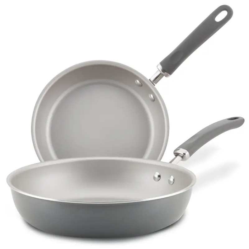 Twin Nonstick Induction Frying Pans: 9.5" & 11.75" 1