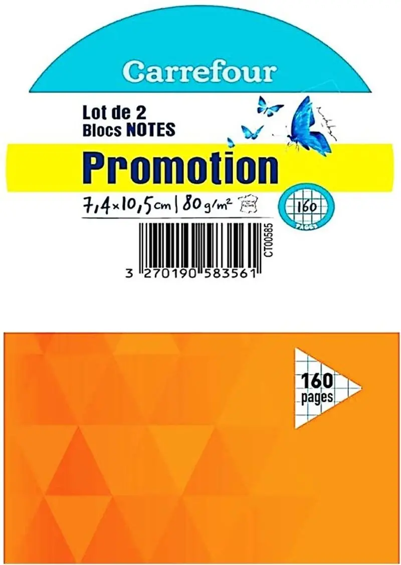 Two-Pack Head-Stapled Notepads With Mini Grid Design (#119755) 1