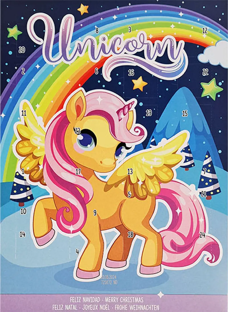 Unicorn-Themed Chocolate Advent Calendar – 65G 1