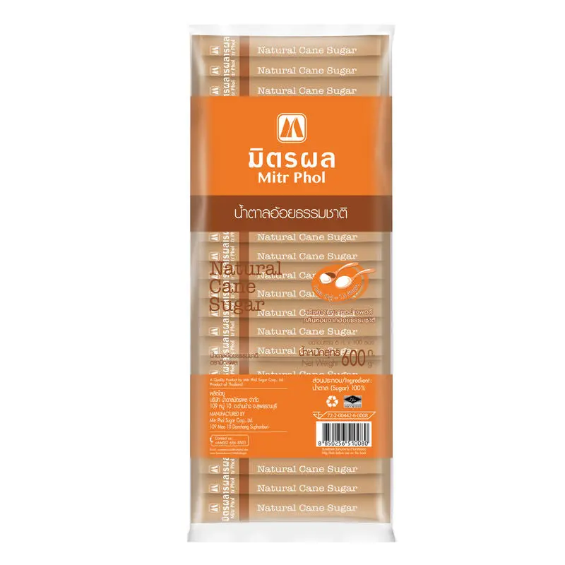 Unrefined Cane Sugar Sachets – 100 × 6G Single-Serve Natural Sweetener 1