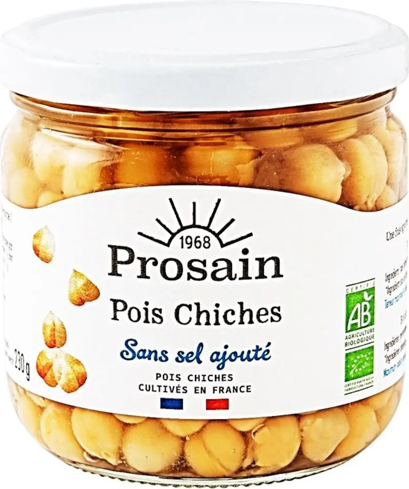 Unsalted Organic Chickpeas – 345G 1
