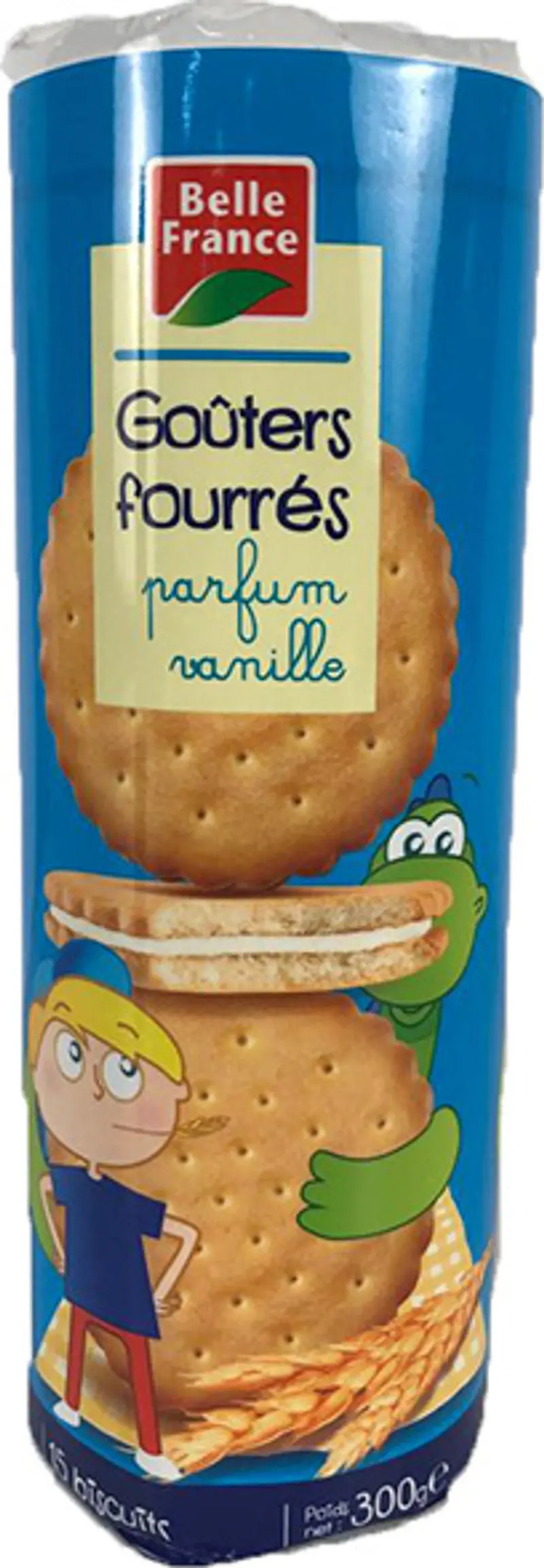 Vanilla-Filled Round Cookies – 300G 1