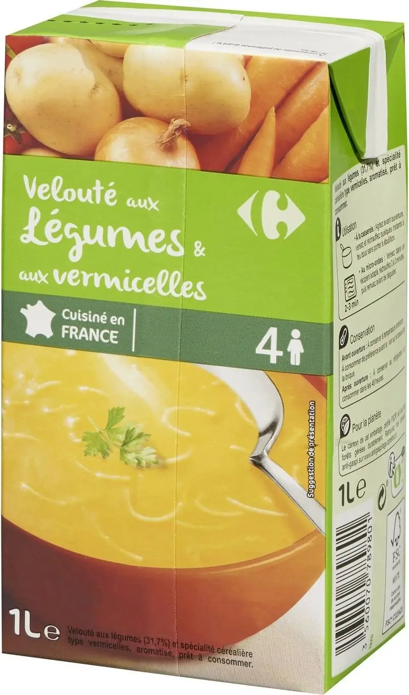 Vegetable Vermicelli Soup – 1 Liter Ready-To-Serve Bowl 1