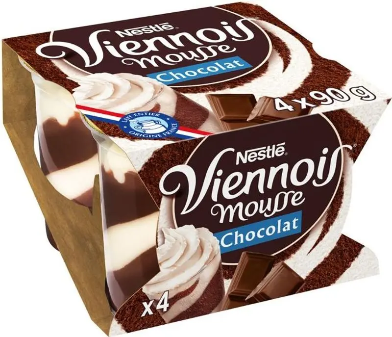 Viennese-Style Chocolate Mousse Dessert – 90G Single-Serve Cup (#114721) 1