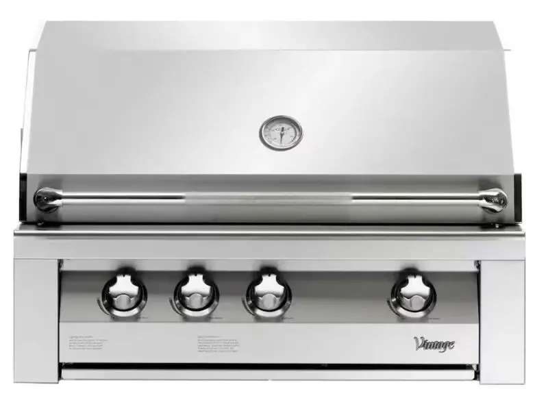 Vintage Grills 36-Inch Built-In Gas Grill With Flush-Mounted Infrared Rotisserie 1