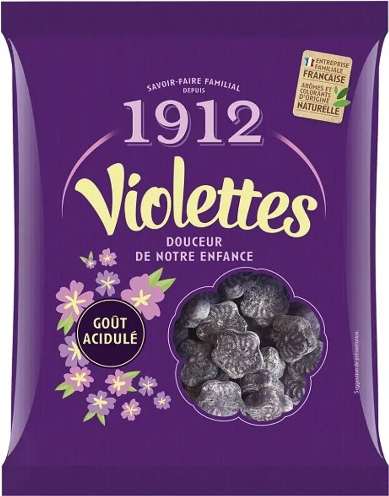 Violet-Flavored Hard Candies – 200G Bag (#116713) 1