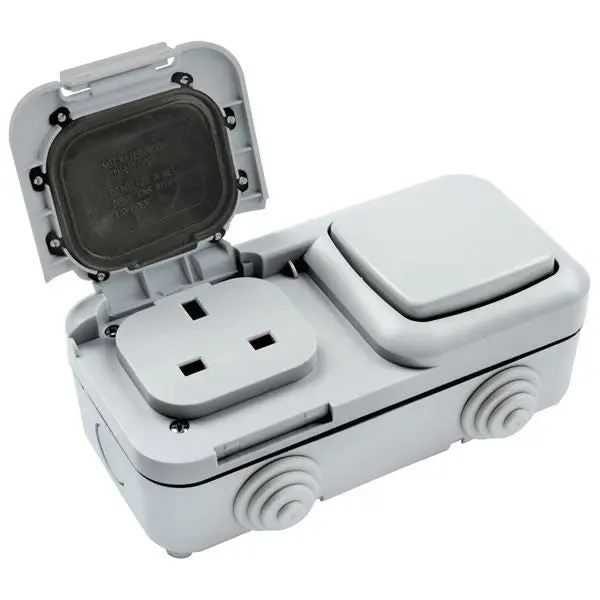 Weatherproof 2-Gang Outdoor Socket – Ip54 Rated For All Conditions 1