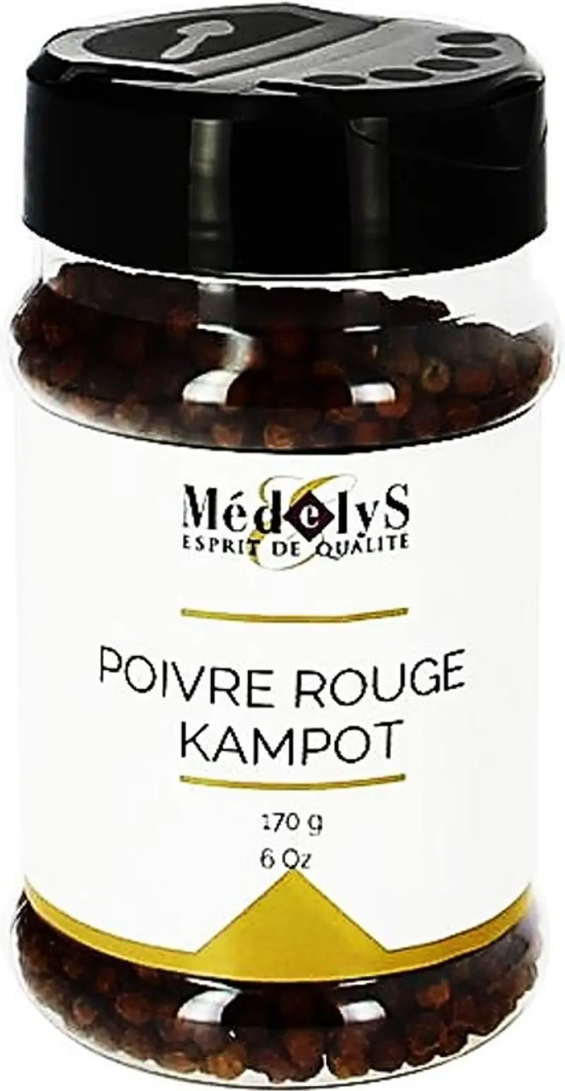 Whole Kampot Red Peppercorns – 170G Gourmet Spice Pack (#124885) 1