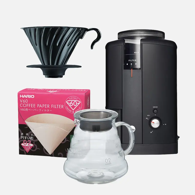 Wilfa X Hario V60 Starter Kit – Black Edition 1