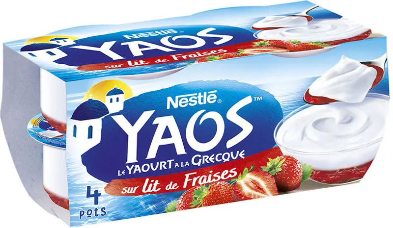 Yaos Greek-Style Yogurt With Strawberry Layer, 125G 1