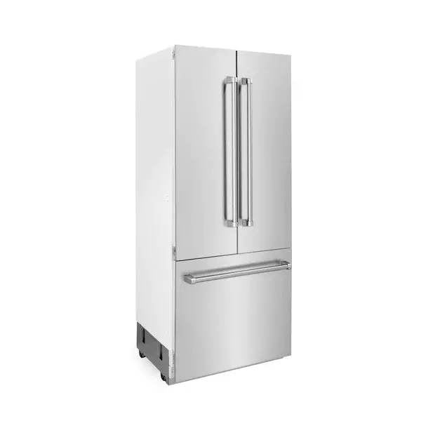 Zline 36" 19.6 Cu. Ft. Built-In French Door Refrigerator With Internal Ice & Water Dispenser 1