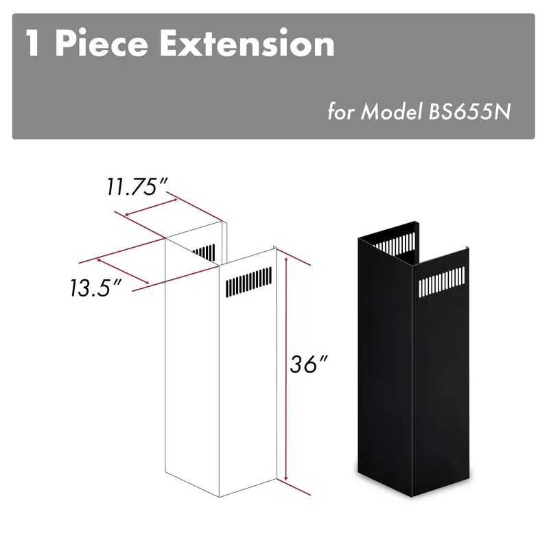 Zline 36-Inch Chimney Extension Kit For 9–10 Ft Ceilings – Stainless Steel (1Pcext-Bs655N) 1