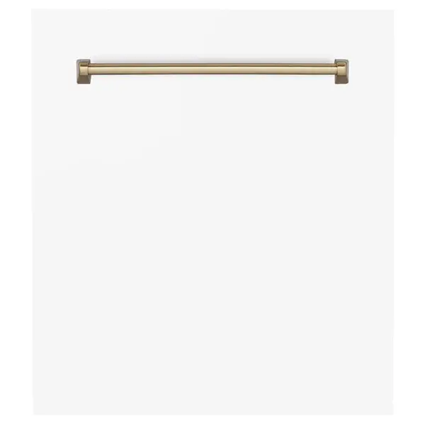 Zline Autograph Edition 24" Tallac Dishwasher Panel – Matte White With Accent-Trimmed Handle (Dpvz-Wm-24) 1