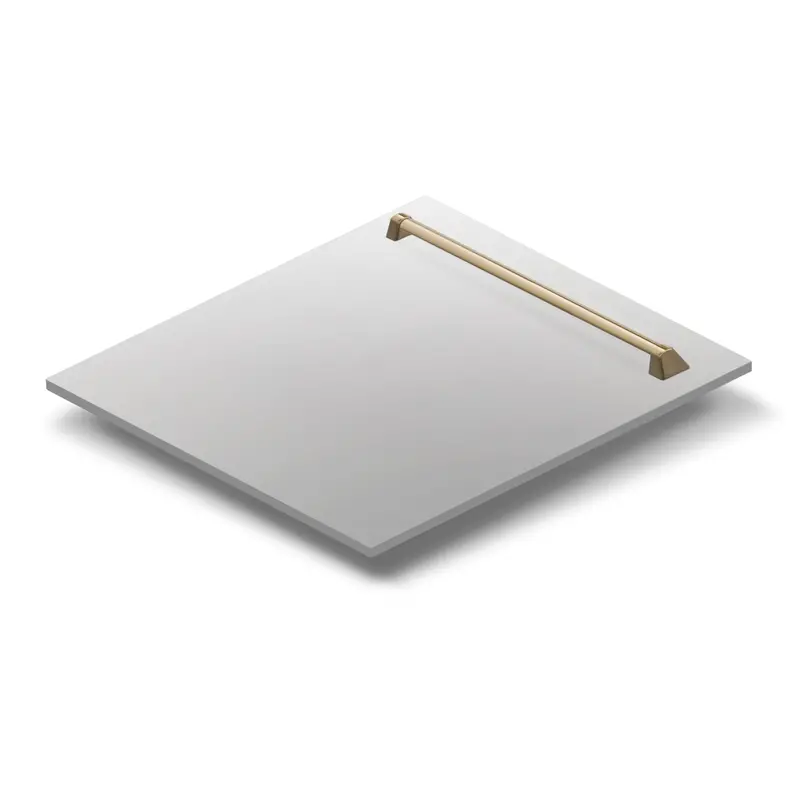 Zline Autograph Edition 24" Tallac Dishwasher Panel – Stainless Steel Front With Champagne Bronze Handle (Dpvz-304-24-Cb) 1