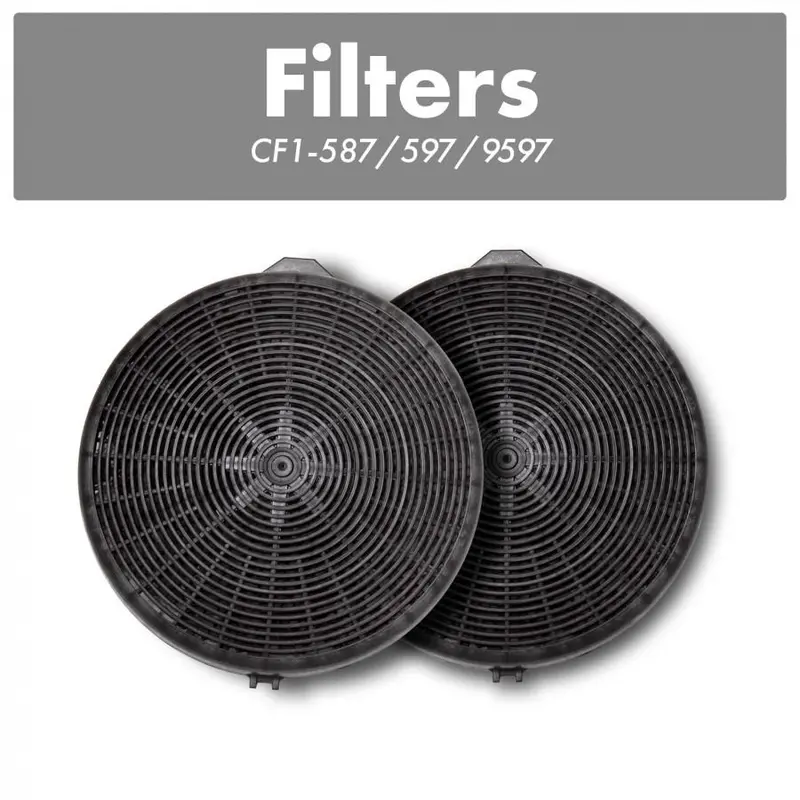 Zline Charcoal Filter Replacement Set (2-Pack) For Models 587, 597, And 9597 1