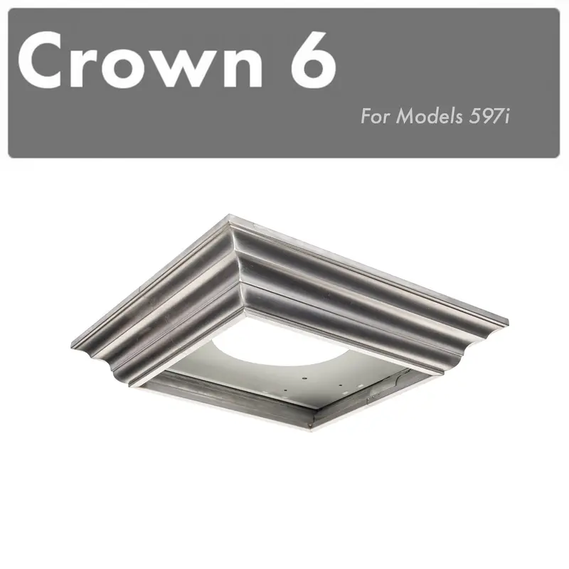 Zline Cm6-597I Crown Molding Kit For Island-Mount Range Hoods 1