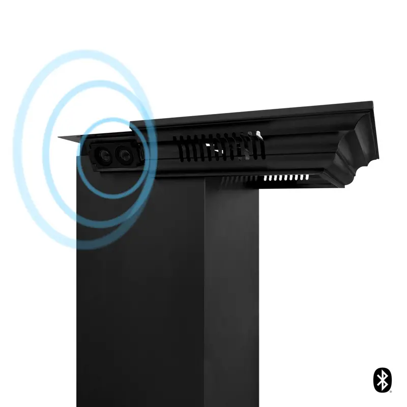 Zline Cm6 Bluetooth-Enabled Crown Molding – Black Stainless Steel With Integrated Speakers 1