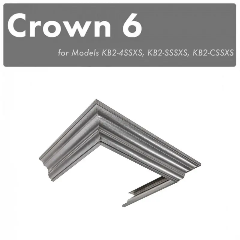 Zline Cm6-Kb-S304 Crown Molding For Designer Wall-Mount Range Hoods 1
