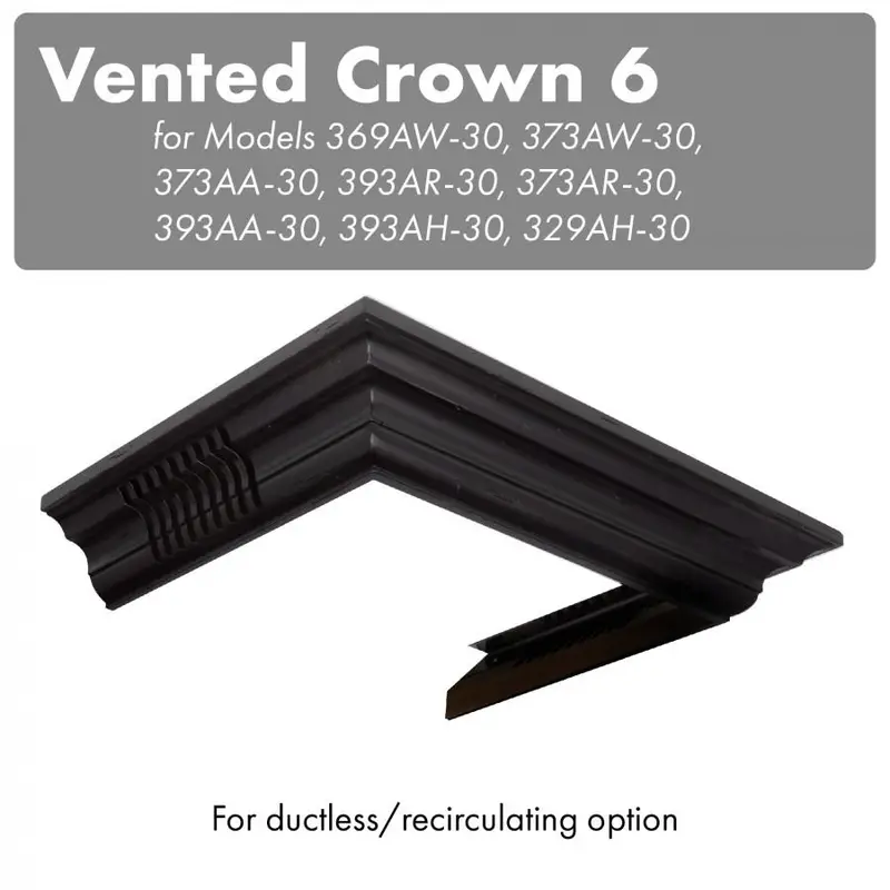 Zline Cm6V-300A Vented Crown Molding Profile 6 For Wall-Mount Range Hoods 1
