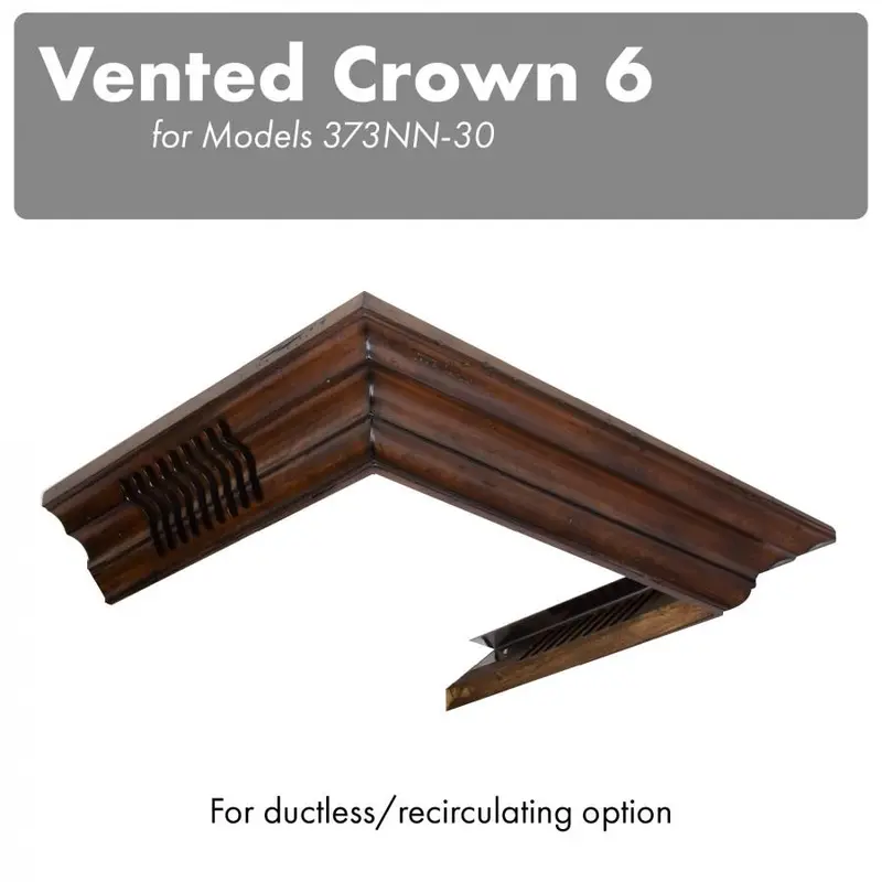 Zline Cm6V-300N Vented Crown Molding Profile 6 – Wall Installation Compatible 1