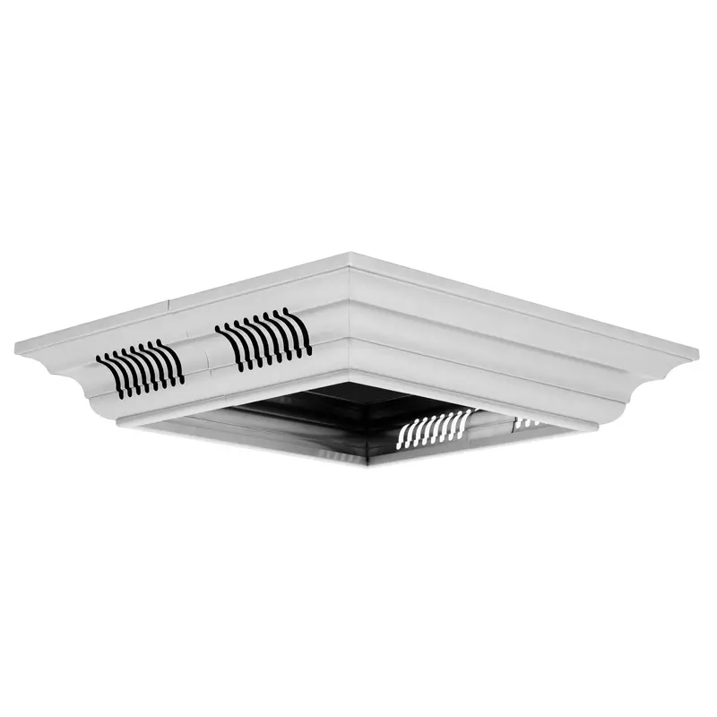 Zline Stainless Steel Crown Molding With Integrated Bluetooth Speakers 1