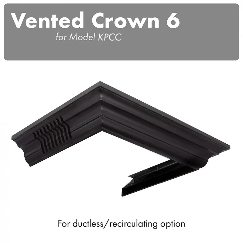 Zline Vented Profile 6 Crown Molding For Wall-Mount Range Hoods (Cm6V-Kpcc) 1