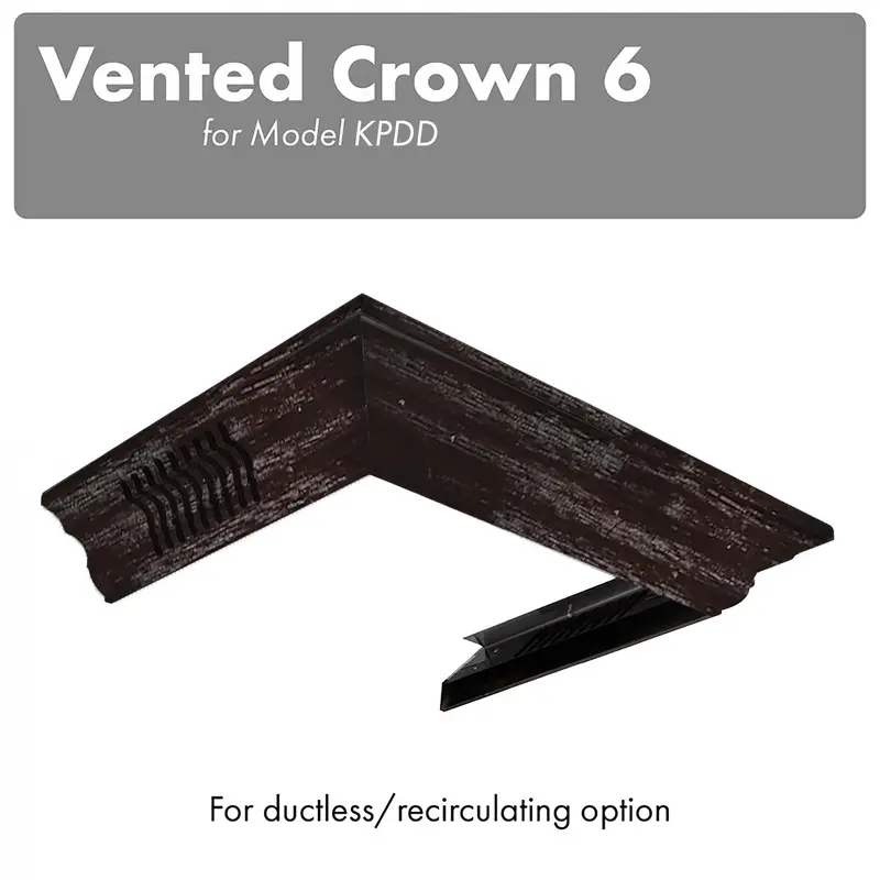 Zline Vented Profile 6 Crown Molding For Wall-Mount Range Hoods (Cm6V-Kpdd) 1
